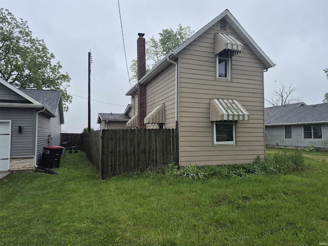 435 N Main St, Mulberry, IN 46058 - back of property featuring a chimney