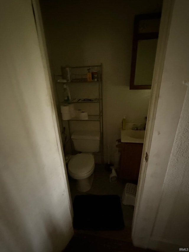11 Water St, Huntington, IN 46750 - half bathroom with vanity and toilet