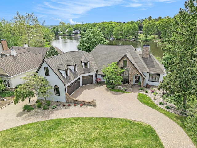 20870 N River Ridge Drive, Bristol, IN 46507 - view of subject property with a nearby body of water and a tree filled landscape