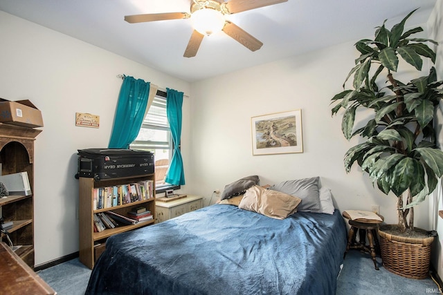 1635 Clover Creek Ln, Goshen, IN 46526 - bedroom with carpet and ceiling fan