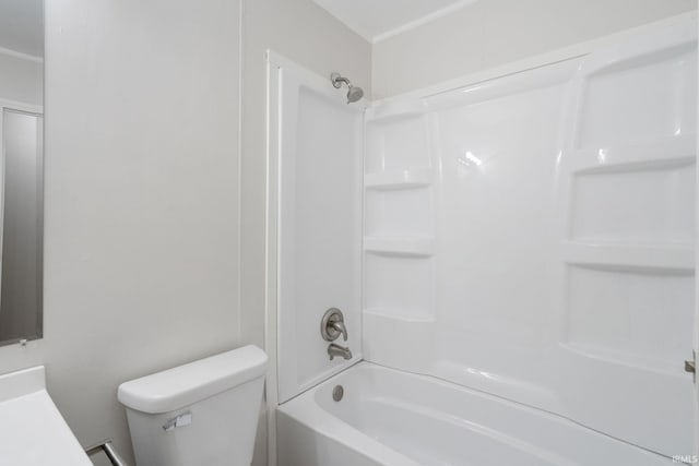 1813 Crescent Dr, Warsaw, IN 46580 - full bath with toilet, tub / shower combination, and vanity
