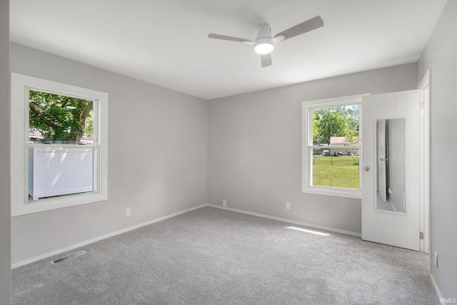 1813 Crescent Dr, Warsaw, IN 46580 - unfurnished room featuring a ceiling fan, carpet, and baseboards