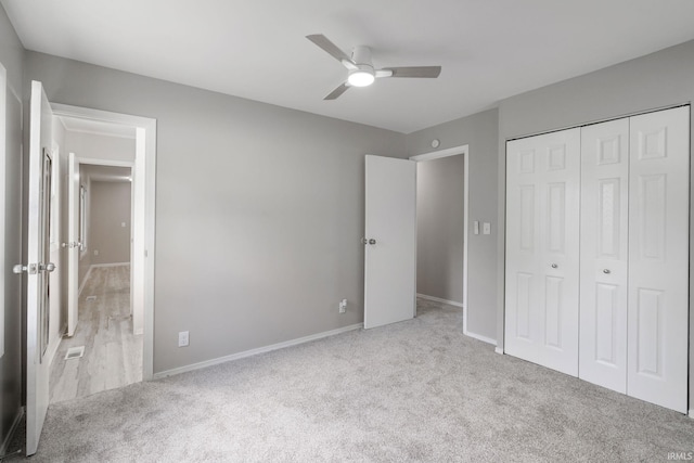 1813 Crescent Dr, Warsaw, IN 46580 - unfurnished bedroom with carpet flooring, baseboards, and a closet