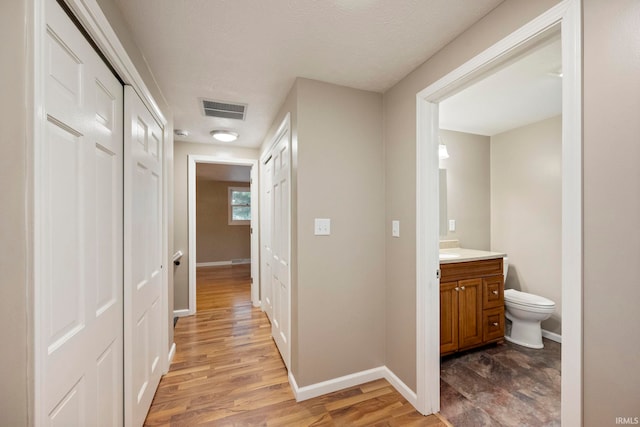 2213 Old Oak Dr, West Lafayette, IN 47906 - corridor featuring wood finished floors and baseboards