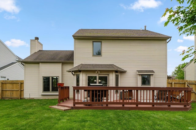 5531 Gate Tree Ln, Fort Wayne, IN 46835 - back of property featuring a deck