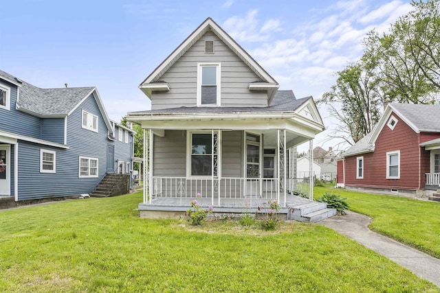 2121 Parnell Ave, Fort Wayne, IN 46805 - view of front facade featuring a front lawn and a porch