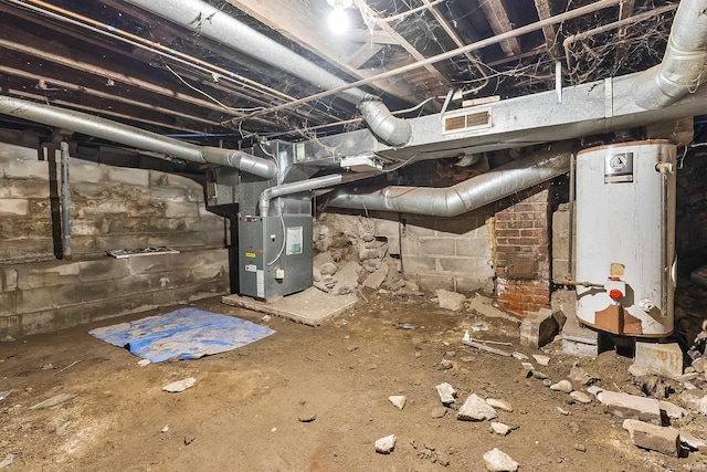 2121 Parnell Ave, Fort Wayne, IN 46805 - unfinished below grade area with water heater and heating unit