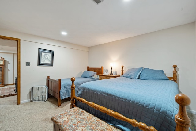 3705 E Forest Glen Ave, Leesburg, IN 46538 - carpeted bedroom with baseboards and recessed lighting