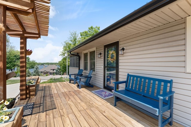 3705 E Forest Glen Ave, Leesburg, IN 46538 - view of wooden deck