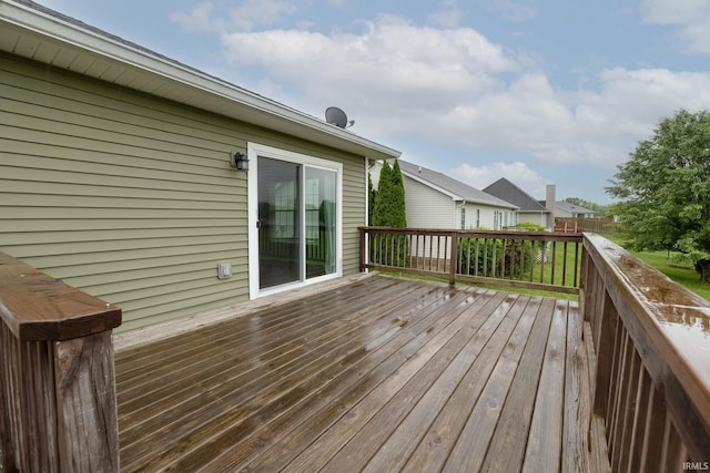 1154 S Deer Run, Ellettsville, IN 47429 - view of wooden terrace