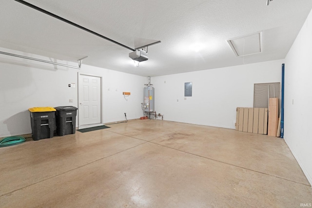 5248 Coventry Ln, Fort Wayne, IN 46804 - garage featuring electric panel, gas water heater, and a garage door opener