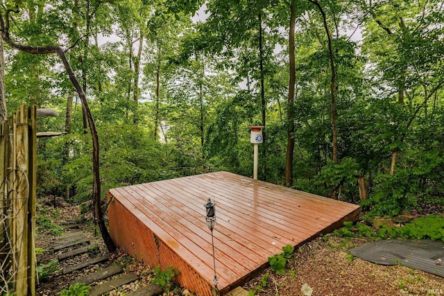 70 Mayflower Ct, Lafayette, IN 47909 - view of wooden terrace