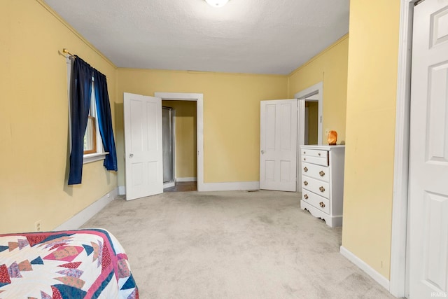 726 S Johnson, Bluffton, IN 46714 - unfurnished bedroom featuring light colored carpet, baseboards, and a textured ceiling