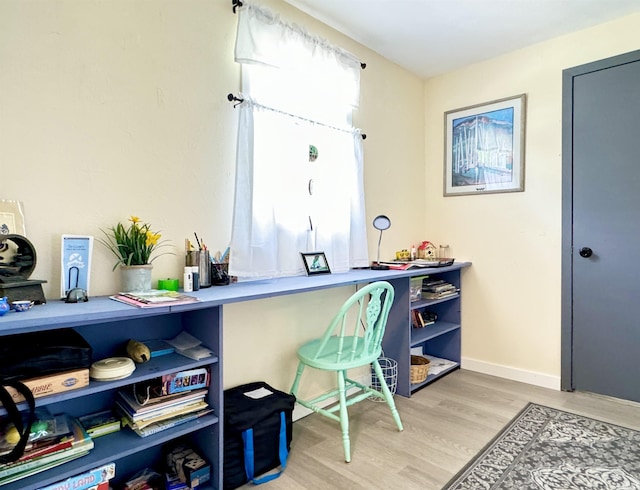 0731 S June Dr, Cromwell, IN 46732 - home office featuring light wood finished floors and baseboards