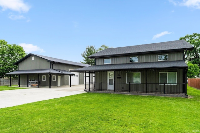 714 Hazel St, Auburn, IN 46706 - view of front of property featuring driveway, covered porch, and roof with shingles