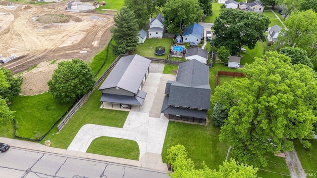 714 Hazel St, Auburn, IN 46706 - aerial perspective of suburban area