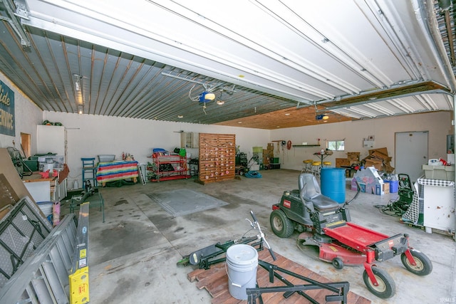 59483 Clover Rd, Mishawaka, IN 46544 - garage featuring a garage door opener
