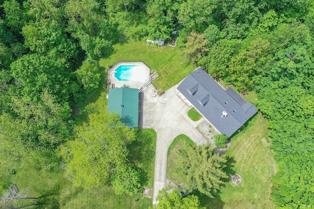 59483 Clover Rd, Mishawaka, IN 46544 - bird's eye view of a pool area