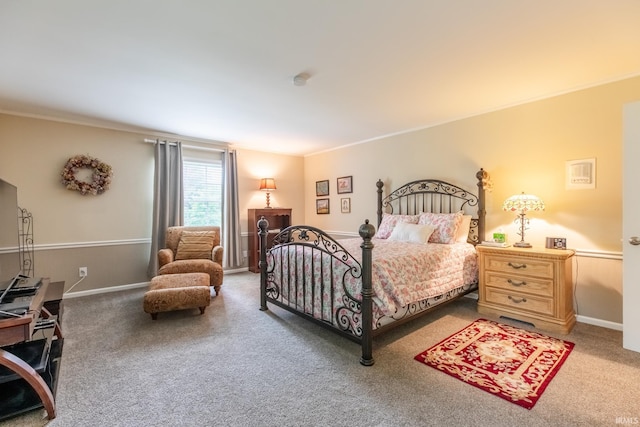 4000 E Stonegate Dr, Bloomington, IN 47401 - carpeted bedroom with crown molding