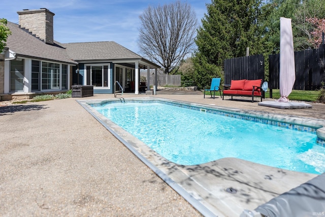 4000 E Stonegate Dr, Bloomington, IN 47401 - view of pool with a patio area and an outdoor hangout area