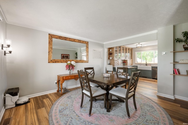 7805 W Kennedy Pkwy, Yorktown, IN 47396 - dining room with wood finished floors and baseboards