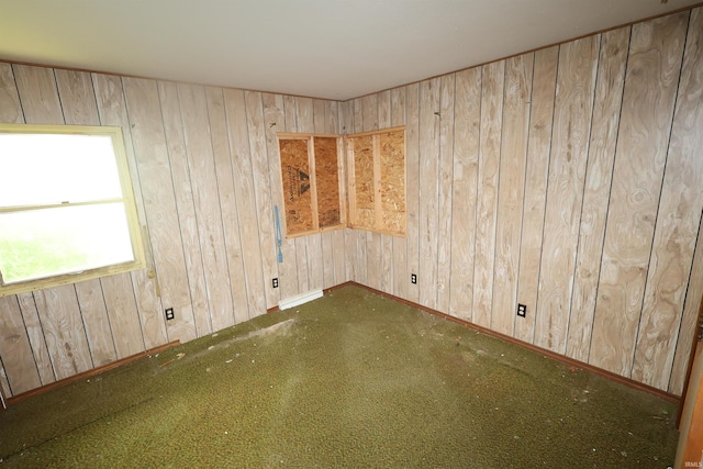 56825 Elmer Ave, South Bend, IN 46619 - carpeted spare room with wooden walls and baseboards