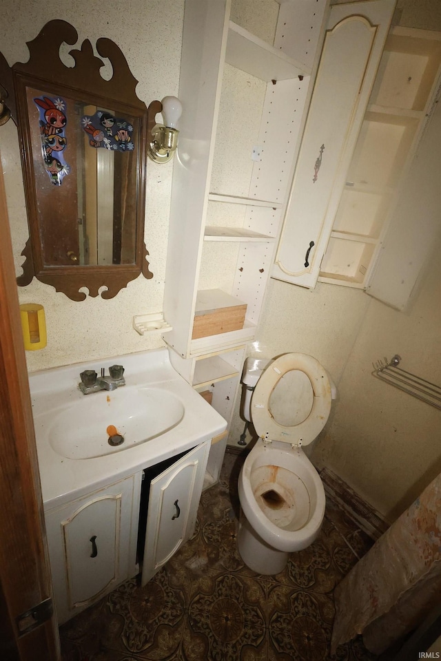 56825 Elmer Ave, South Bend, IN 46619 - half bathroom with vanity and toilet