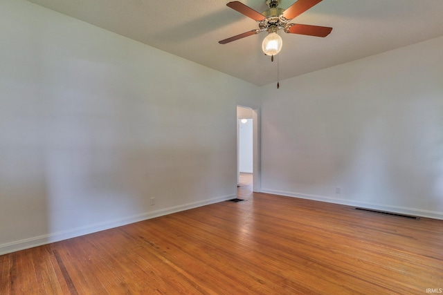 2305 E Virginia St, Evansville, IN 47711 - unfurnished room featuring baseboards, light wood-style floors, and a ceiling fan