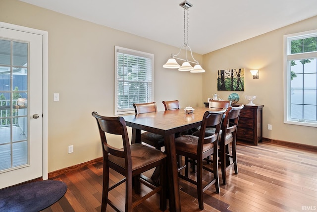 8818 N 1132 W, Monticello, IN 47960 - dining area featuring light wood-style flooring and baseboards