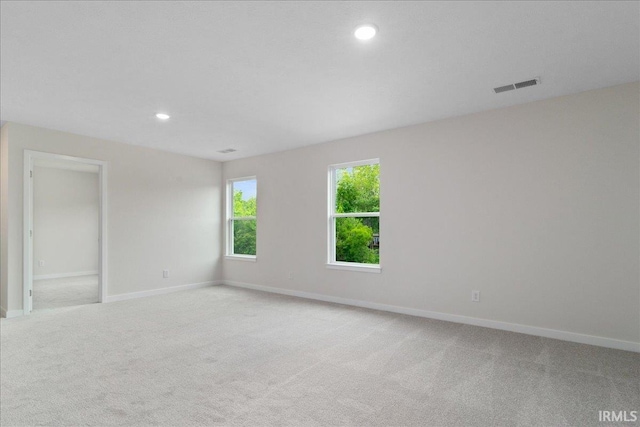5582 Hillside Trl, Newburgh, IN 47630 - spare room with recessed lighting, baseboards, and light colored carpet