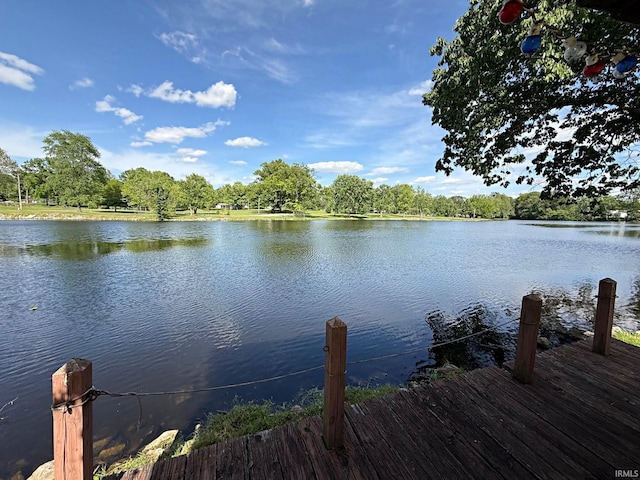 2124 Lakeview Dr, Washington, IN 47501 - dock area featuring a water view