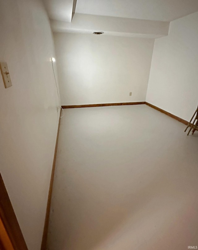 2124 Lakeview Dr, Washington, IN 47501 - basement featuring carpet and baseboards