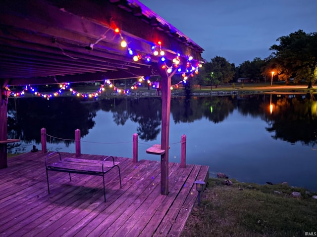 2124 Lakeview Dr, Washington, IN 47501 - dock area with a water view