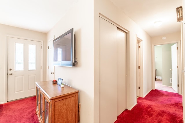 705 W W Spg, Fremont, IN 46737 - hallway with carpet and baseboards