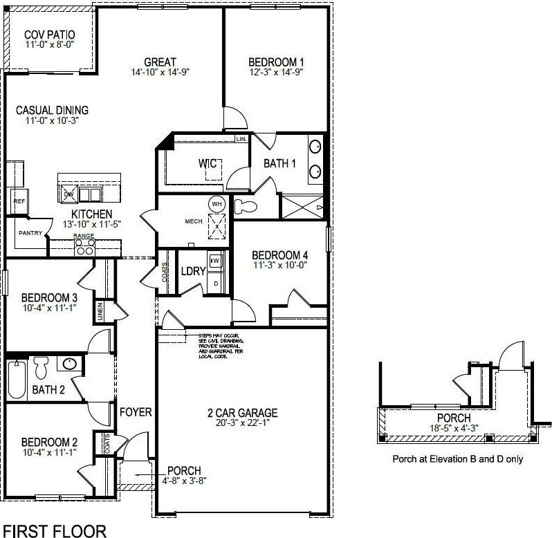 1248 Pleasant Hill Pl, Fort Wayne, IN 46818 - floor plan / room layout