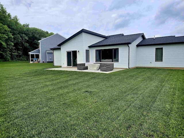 1485 Radomiro Psge, Fort Wayne, IN 46845 - back of house with a patio area and a lawn