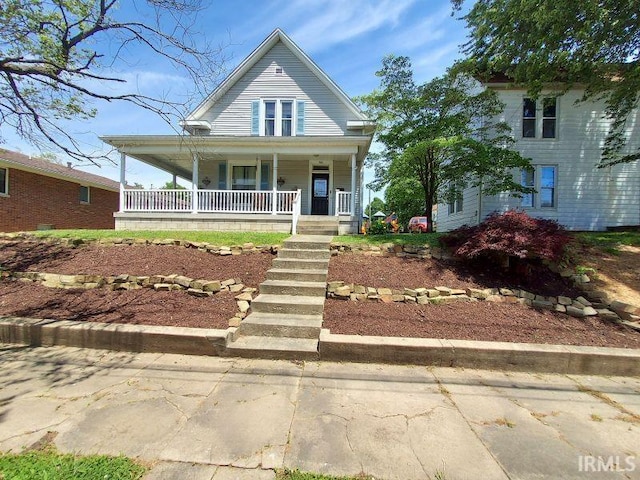 306 E 8th St, Jasper, IN 47546 - view of front of house with covered porch