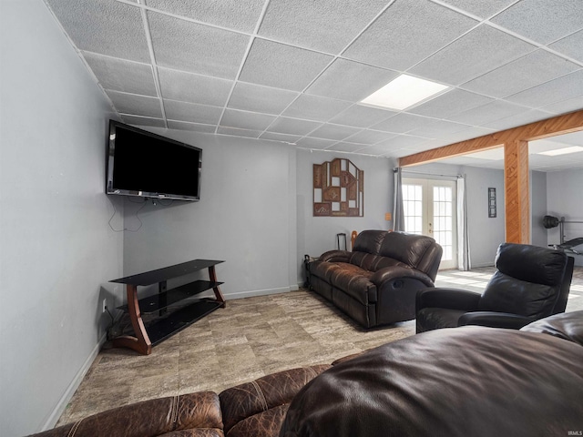 3780 S 550 E, Hamilton, IN 46742 - living room with a paneled ceiling and baseboards