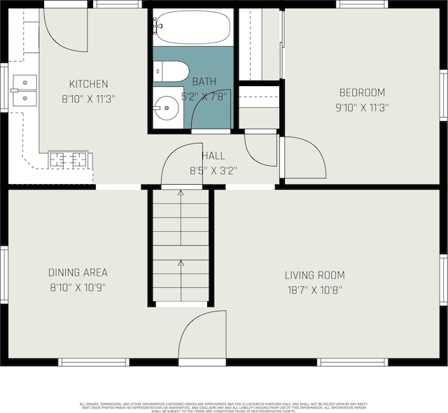 718 W 8th St, Mishawaka, IN 46544 - room layout