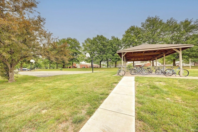 3220 E John Hinkle Pl Unit F, Bloomington, IN 47408 - view of green lawn featuring a gazebo