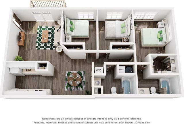 3220 E John Hinkle Pl Unit F, Bloomington, IN 47408 - room layout