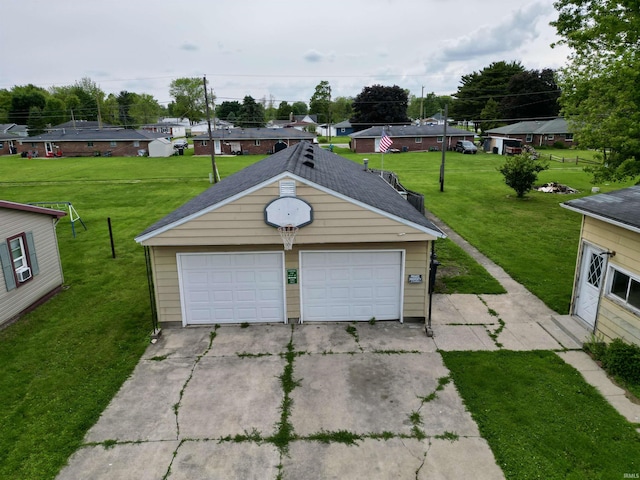 736 N 13th St, Elwood, IN 46036 - detached garage featuring a residential view