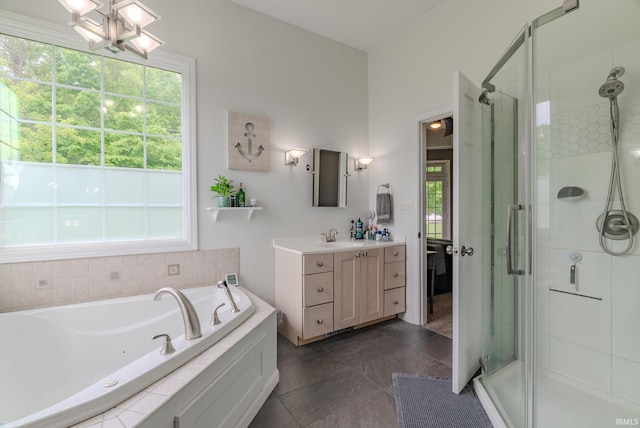 11600 S 700 E, Lafontaine, IN 46940 - full bath with a stall shower, vanity, and healthy amount of natural light