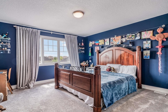 13606 Paperbark Trl, Fort Wayne, IN 46814 - bedroom featuring carpet floors, a textured ceiling, and baseboards