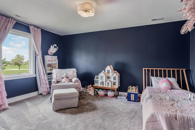 13606 Paperbark Trl, Fort Wayne, IN 46814 - bedroom with carpet floors, a textured ceiling, and baseboards