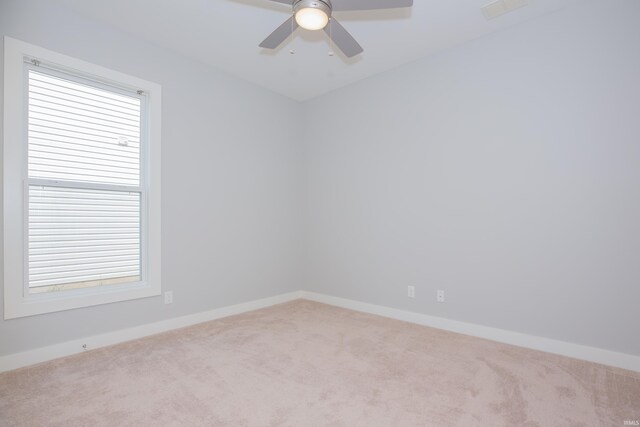5110 Mustang Dr, Evansville, IN 47715 - carpeted empty room with baseboards and a ceiling fan
