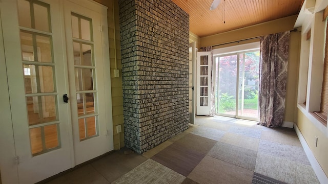 447 Englewood Ct, Fort Wayne, IN 46807 - unfurnished sunroom featuring french doors
