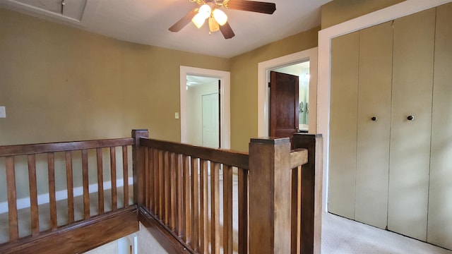 447 Englewood Ct, Fort Wayne, IN 46807 - hall featuring an upstairs landing