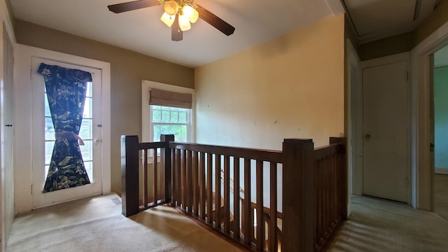 447 Englewood Ct, Fort Wayne, IN 46807 - corridor with carpet flooring and an upstairs landing