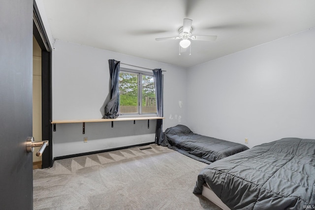 9531 Ledge Wood Ct, Fort Wayne, IN 46804 - carpeted bedroom featuring baseboards and a ceiling fan